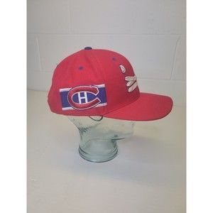 Montreal Canadian s Zephyr Lacer Collection Hat Red and Blue Adjustable